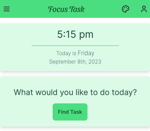 Find Task Screenshot